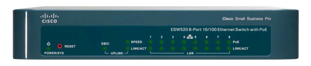 Коммутатор CiscoSB ESW-520-8P-K9