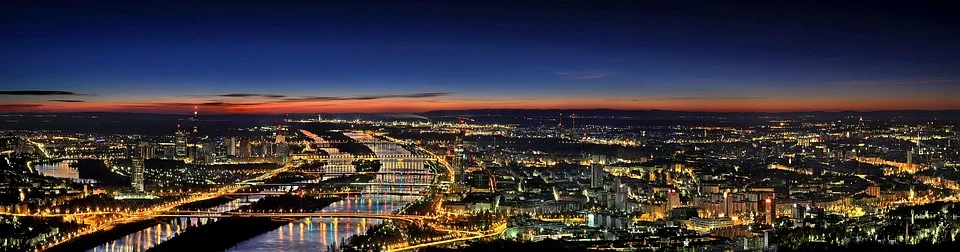 Панорама города сделанная с помощью камеры Q6000-E